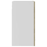 Hanging Glass Cabinet Lyon Sonoma Oak 40x31x60 cm Engineered Wood