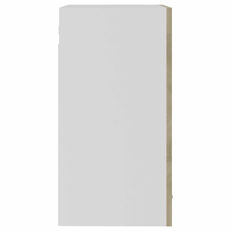 Hanging Glass Cabinet "Lyon" Sonoma Oak 40x31x60 cm