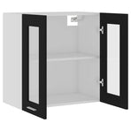 Hanging Glass Cabinet "Lyon" Black 60x31x60 cm Engineered Wood