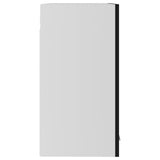 Hanging Glass Cabinet Lyon Black 60x31x60 cm Engineered Wood