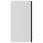 Hanging Glass Cabinet "Lyon" Black 60x31x60 cm Engineered Wood