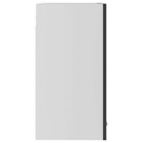 Hanging Glass Cabinet Lyon Grey  60x31x60 cm Engineered Wood