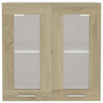 Hanging Glass Cabinet "Lyon" Sonoma Oak 60x31x60 cm