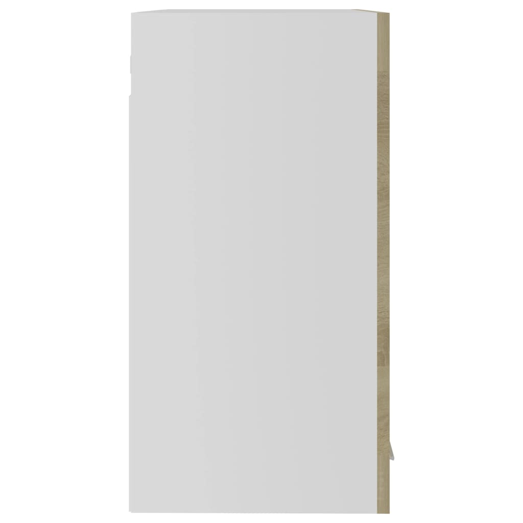 Hanging Glass Cabinet Lyon Sonoma Oak 60x31x60 cm Engineered Wood