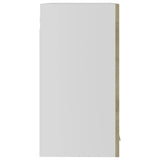 Hanging Glass Cabinet Lyon Sonoma Oak 60x31x60 cm Engineered Wood
