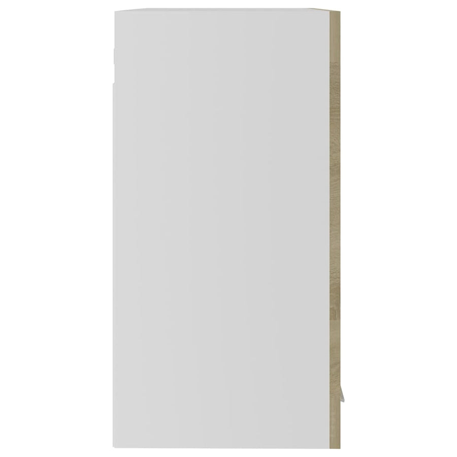 Hanging Glass Cabinet "Lyon" Sonoma Oak 60x31x60 cm