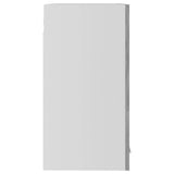 Hanging Glass Cabinet Lyon Concrete Grey 60x31x60 cm Engineered Wood - Close-Up Angle