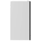 Hanging Glass Cabinet Lyon High Gloss Black 80x31x60 cm Engineered Wood