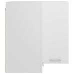 Hanging Corner Cabinet Lyon White 57x57x60 cm Engineered Wood