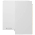 Hanging Corner Cabinet Lyon White 57x57x60 cm Engineered Wood