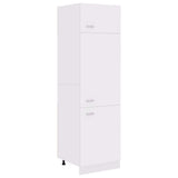 Refrigerator Cabinet Lyon White 60x57x207 cm Engineered Wood