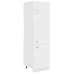 Refrigerator Cabinet Lyon White 60x57x207 cm Engineered Wood