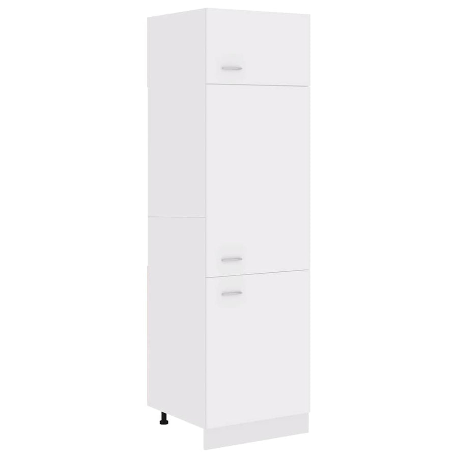 Refrigerator Cabinet Lyon White 60x57x207 cm Engineered Wood