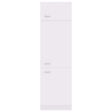 Refrigerator Cabinet Lyon White 60x57x207 cm Engineered Wood