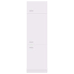 Refrigerator Cabinet Lyon White 60x57x207 cm Engineered Wood