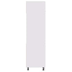Refrigerator Cabinet Lyon White 60x57x207 cm Engineered Wood