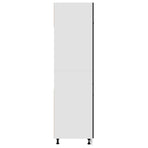 Refrigerator Cabinet Lyon Black 60x57x207 cm Engineered Wood