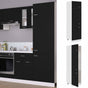 Refrigerator Cabinet Lyon Black 60x57x207 cm Engineered Wood