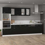 Microwave Cabinet Lyon Black 60x57x207 cm Engineered Wood