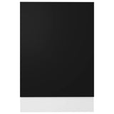 Dishwasher Panel Lyon Black 45x3x67 cm Engineered Wood - Top-Down View