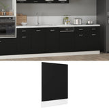 Dishwasher Panel Lyon Black 45x3x67 cm Engineered Wood