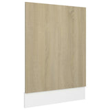 Dishwasher Panel Sonoma Oak 45x3x67 cm Engineered Wood - Front View