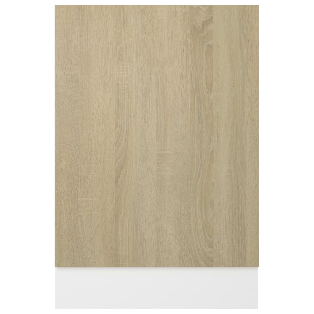 Dishwasher Panel Sonoma Oak 45x3x67 cm Engineered Wood