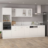 Dishwasher Panel Lyon White 59.5x3x67 cm Engineered Wood - Side View