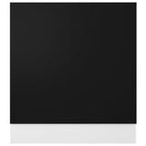 Dishwasher Panel Lyon Black 59.5x3x67 cm Engineered Wood - Top-Down View