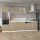 Dishwasher Panel Lyon Sonoma Oak 59.5x3x67 cm Engineered Wood - Side View