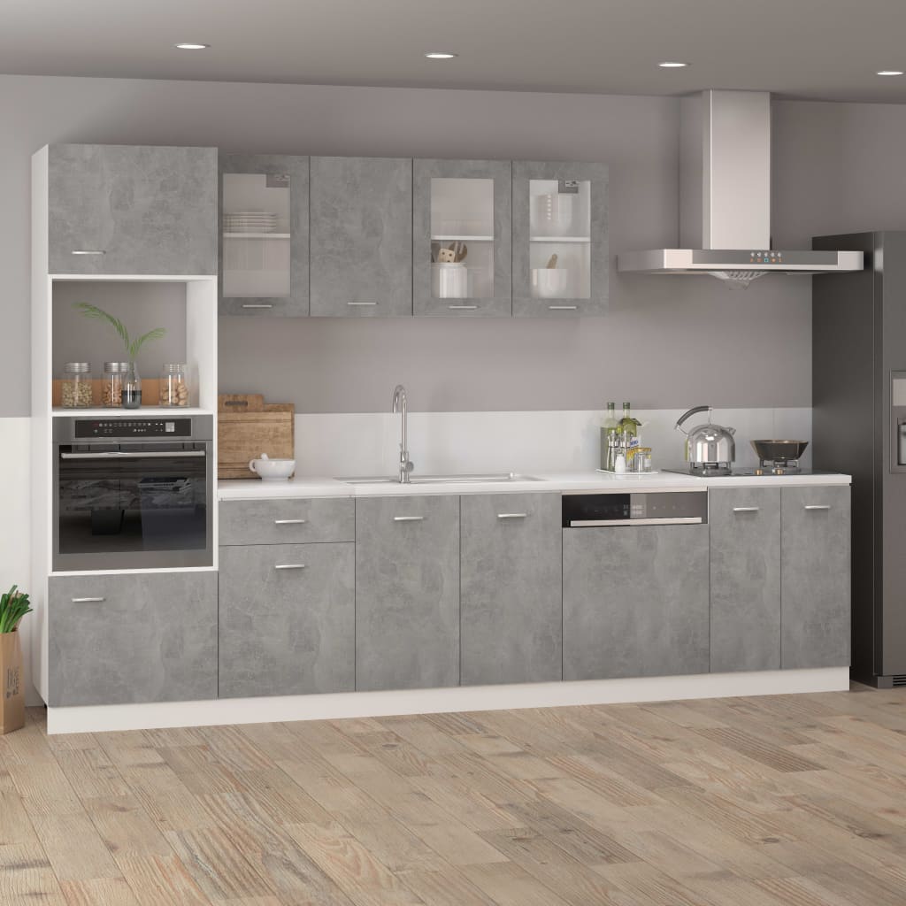 Dishwasher Panel Lyon Concrete Grey 59.5x3x67 cm Engineered Wood