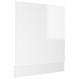 Dishwasher Panel Lyon High Gloss White 59.5x3x67 cm Engineered Wood - Front View