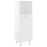 Bathroom Cabinet White 30x30x95 cm Engineered Wood - Front View