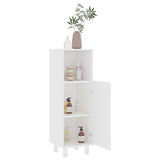 Bathroom Cabinet White 30x30x95 cm Engineered Wood - Side View
