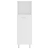 Bathroom Cabinet White 30x30x95 cm Engineered Wood