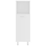 Bathroom Cabinet White 30x30x95 cm Engineered Wood - 45-Degree Angle