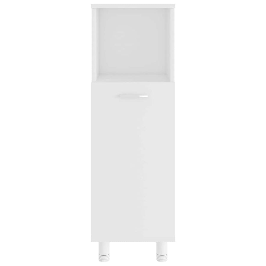 Bathroom Cabinet White 30x30x95 cm Engineered Wood