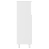 Bathroom Cabinet White 30x30x95 cm Engineered Wood - Rear View