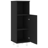 Bathroom Cabinet Black 30x30x95 cm Engineered Wood - Top-Down View