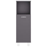 Bathroom Cabinet Grey 30x30x95 cm Engineered Wood