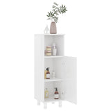 Bathroom Cabinet High Gloss White 30x30x95 cm Engineered Wood