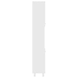 Bathroom Cabinet White 30x30x179 cm Engineered Wood - Rear View