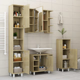 Bathroom Cabinet Sonoma Oak 30x30x179 cm Engineered Wood - Extra Image