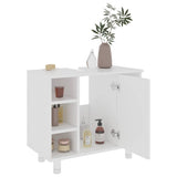 Bathroom Cabinet White 60x32x53.5 cm Engineered Wood - Top-Down View