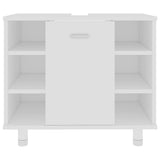 Bathroom Cabinet White 60x32x53.5 cm Engineered Wood - Rear View