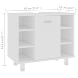 Bathroom Cabinet White 60x32x53.5 cm Engineered Wood - Extra Image