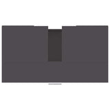 Bathroom Cabinet Grey 60x32x53.5 cm Engineered Wood - Low Angle