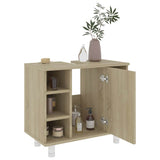 Bathroom Cabinet Sonoma Oak 60x32x53.5 cm Engineered Wood - Top-Down View
