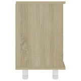 Bathroom Cabinet Sonoma Oak 60x32x53.5 cm Engineered Wood - Close-Up Angle