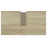Bathroom Cabinet Sonoma Oak 60x32x53.5 cm Engineered Wood - Low Angle